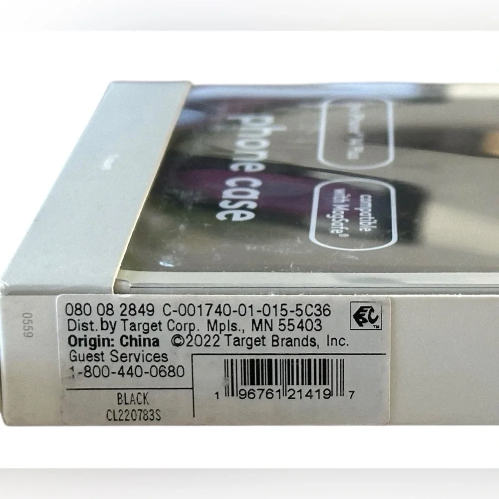 Heyday NIB Apple iPhone 14 Plus Magsafe Black Leopard Phone Case